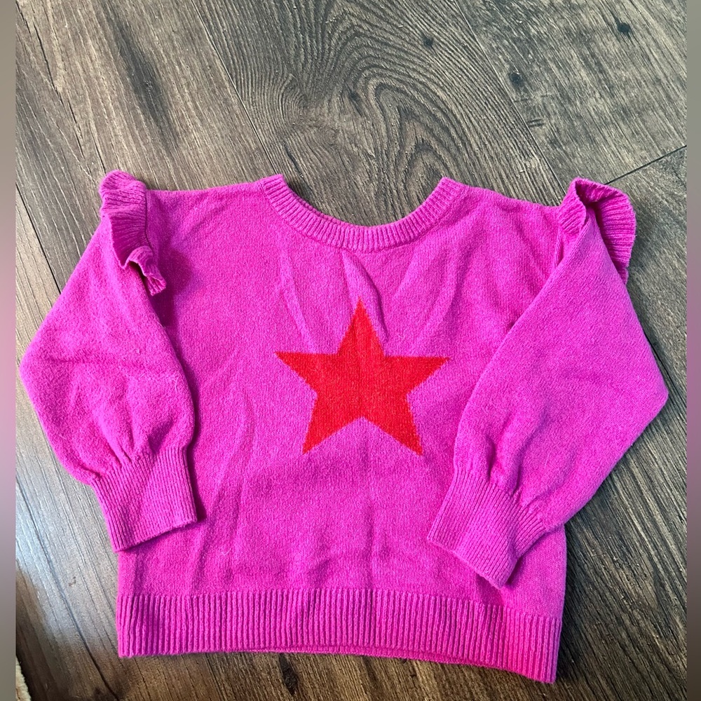 Baby Gap. 2T. Pink with red star sweater. Worn once
